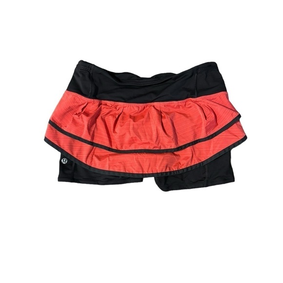 Lululemon Women’s Pace Setter Skort Pink Black Size 4 Running Anti Chafe Jog - Picture 2 of 11